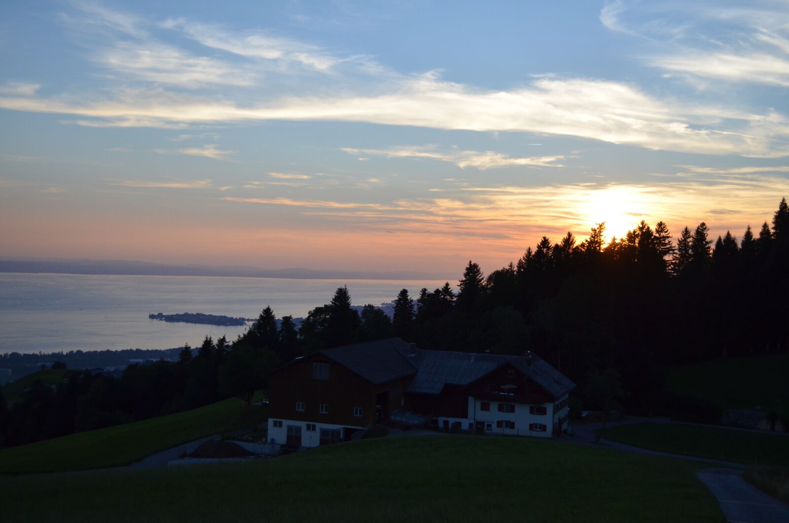 Nikon D5100 sample photo. Lake constance, sunset, water photography