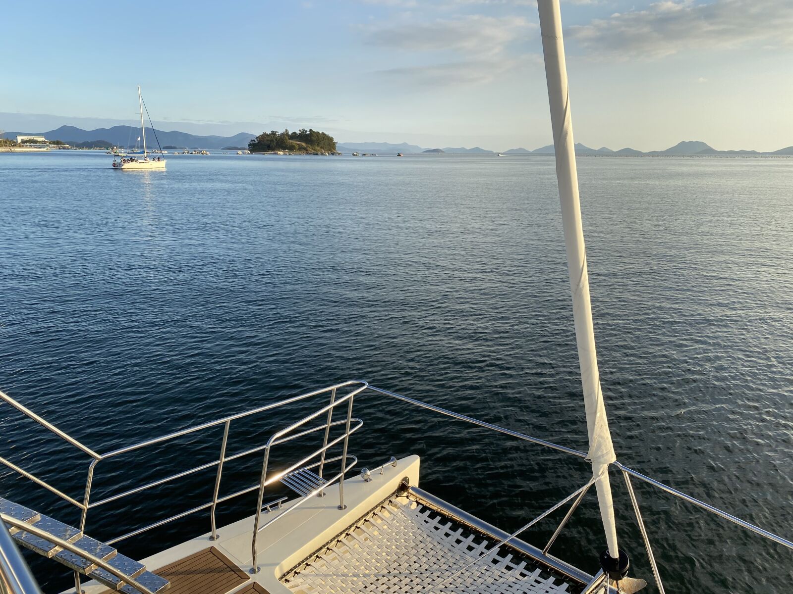 Apple iPhone 11 + iPhone 11 back dual wide camera 4.25mm f/1.8 sample photo. Sea, boat, yacht photography