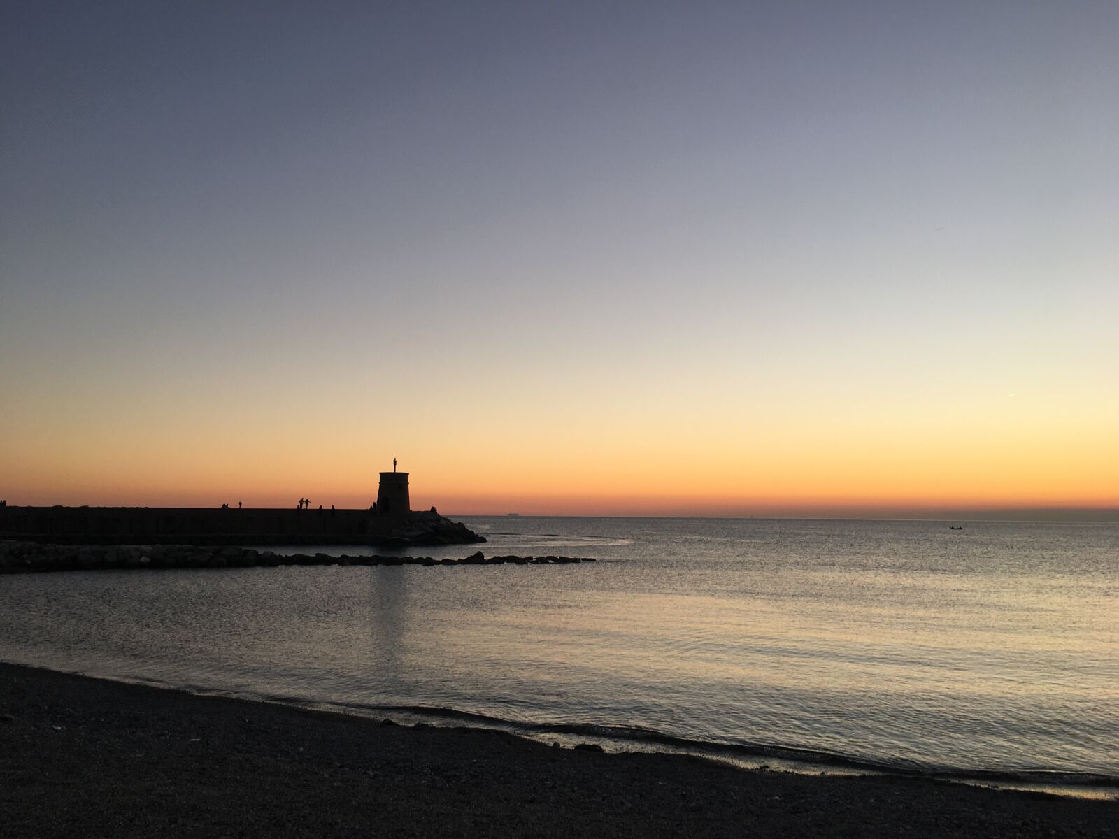 Apple iPhone 6s sample photo. Sunset, sea, liguria photography