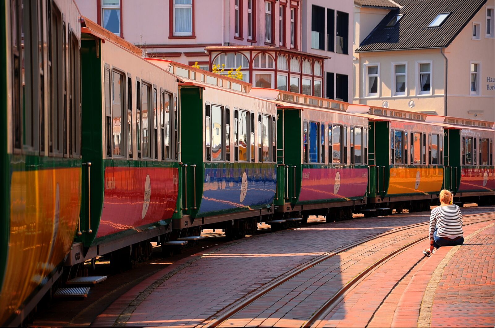 Nikon D7000 sample photo. Train, borkum, wagons photography