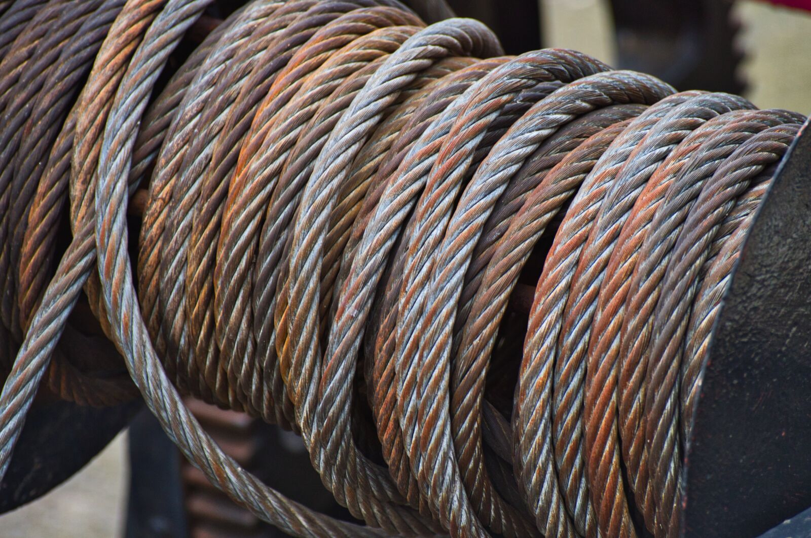 Pentax K-30 sample photo. Steel cable, winch, rope photography