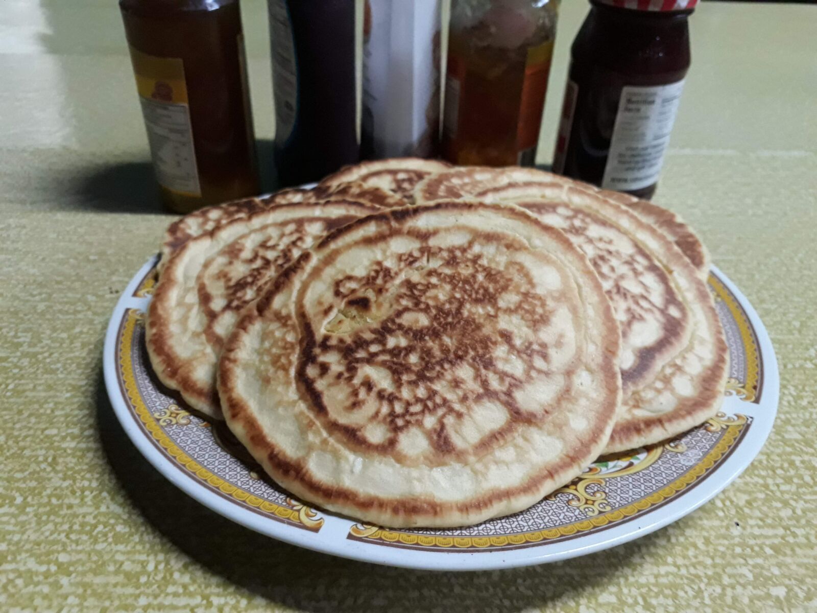 Samsung Galaxy J7 Prime sample photo. Pancakes, syrup, breakfast photography