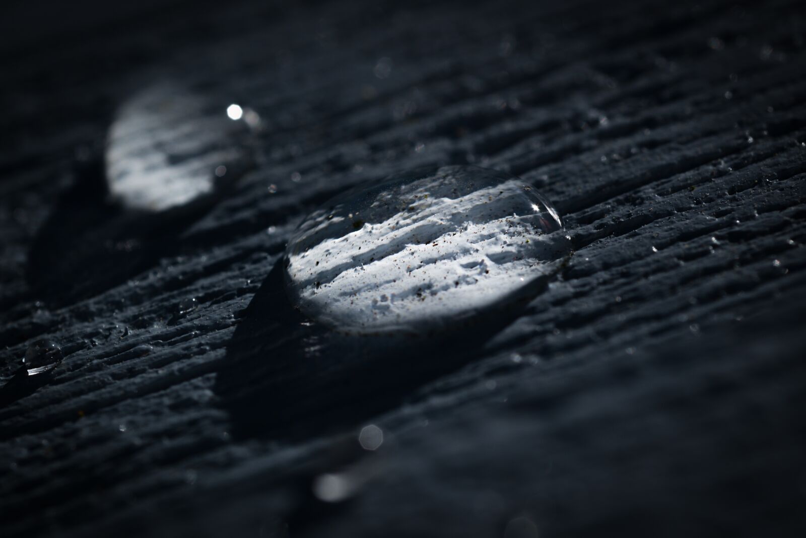 Nikon D610 sample photo. Water, drop, wood photography