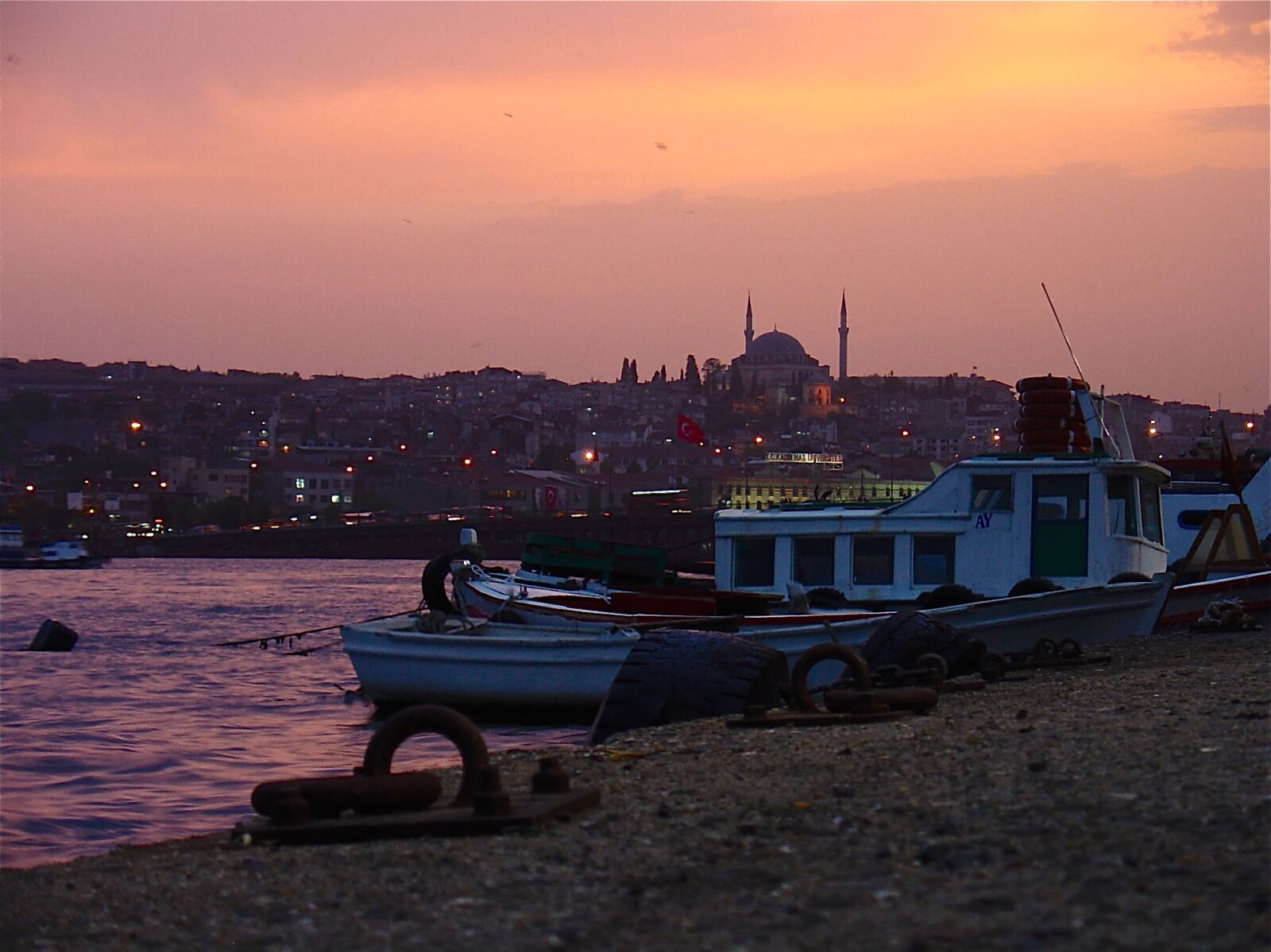 Sony DSC-V1 sample photo. Bosforo, sea, sunset, turkey photography