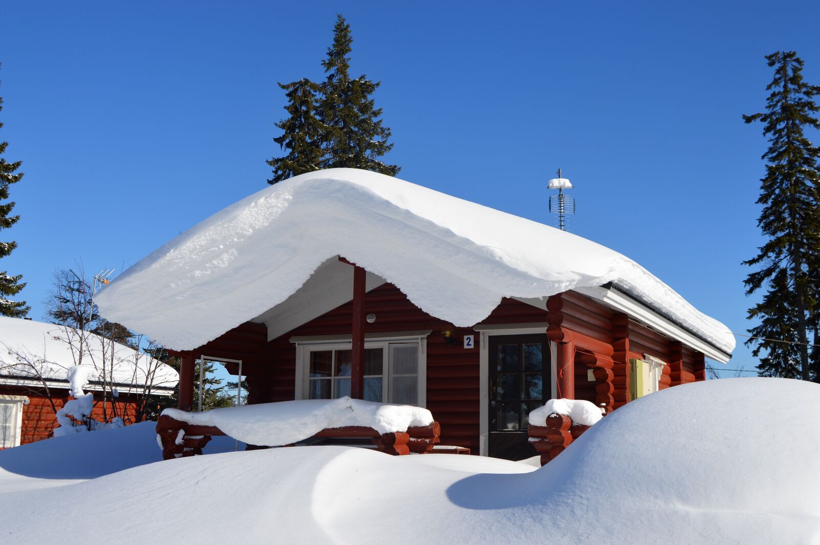 Nikon D3200 sample photo. Snow, winter, cottage photography