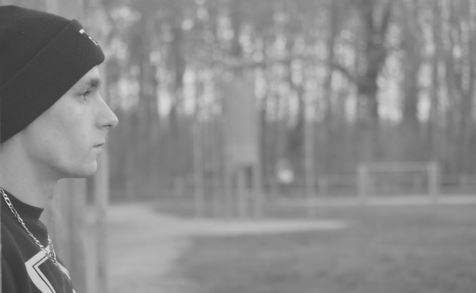 Nikon D3200 sample photo. Profile, black and white photography