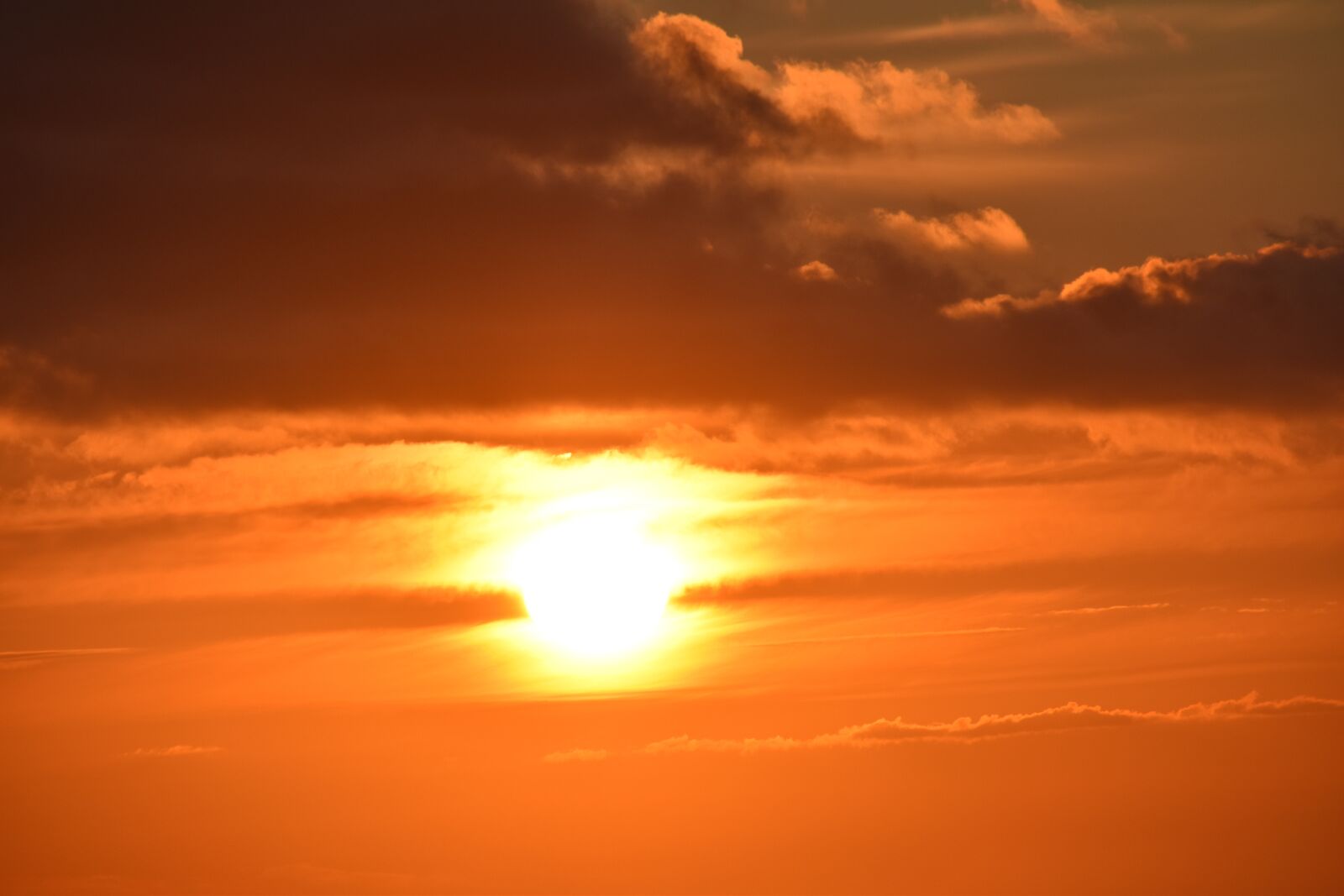 Nikon D5600 sample photo. Sunset, grey clouds, color photography