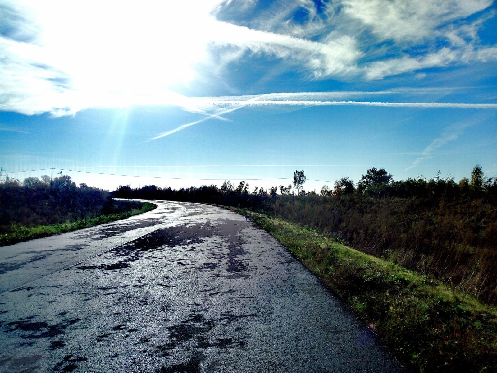 HUAWEI MYA-L11 sample photo. Sky, road, landscape photography