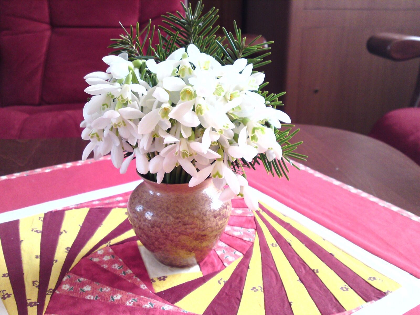 Sony Ericsson C905 sample photo. Snežienky, flowers, bellflower photography