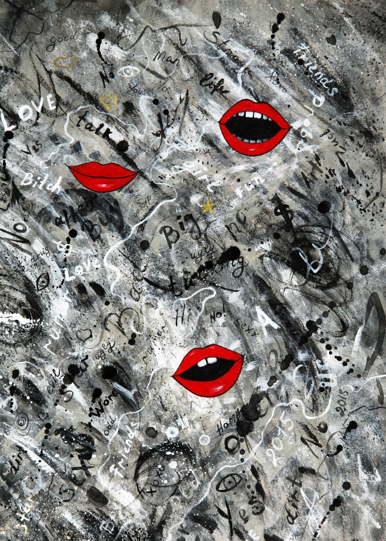 Canon EOS 5D Mark II sample photo. Abstract, painting, gossip photography