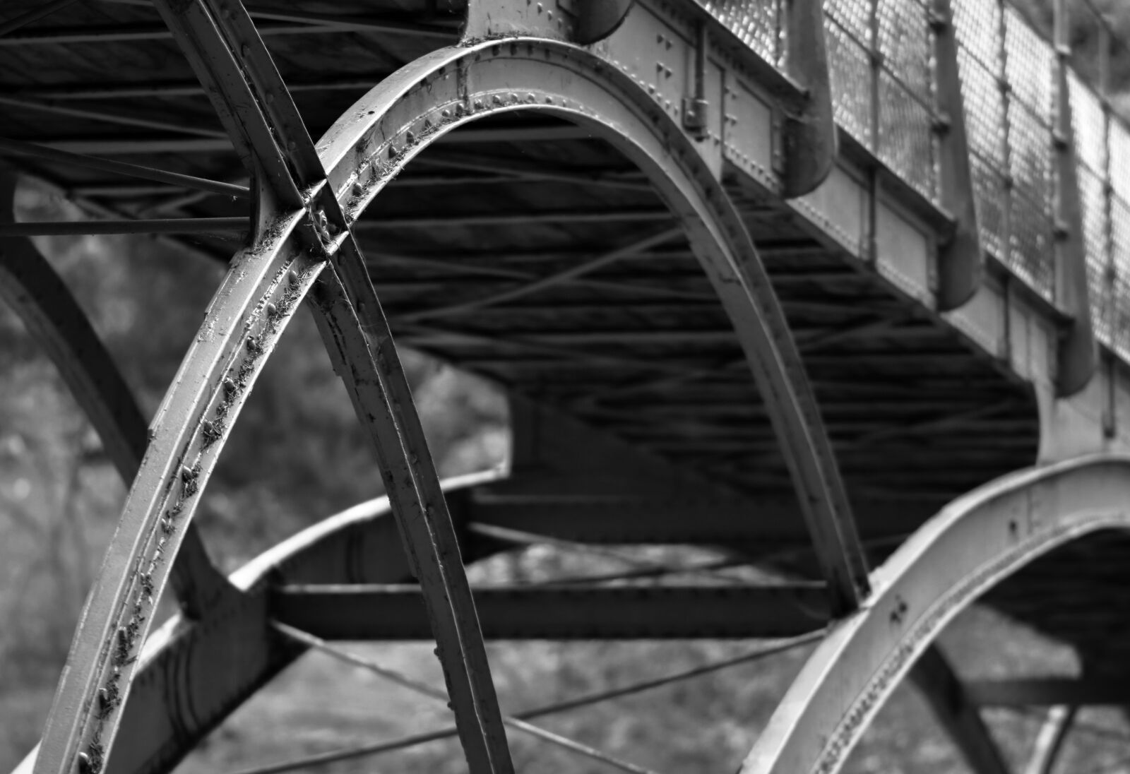 Canon EOS 80D sample photo. Cragside, bridge, metal photography