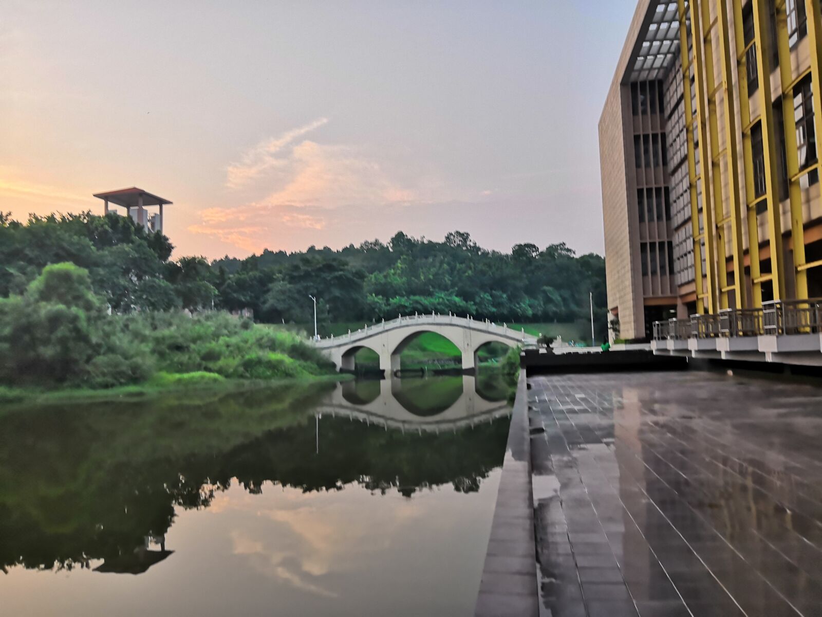 HUAWEI Honor 10 sample photo. Reflection, bridge, sky photography