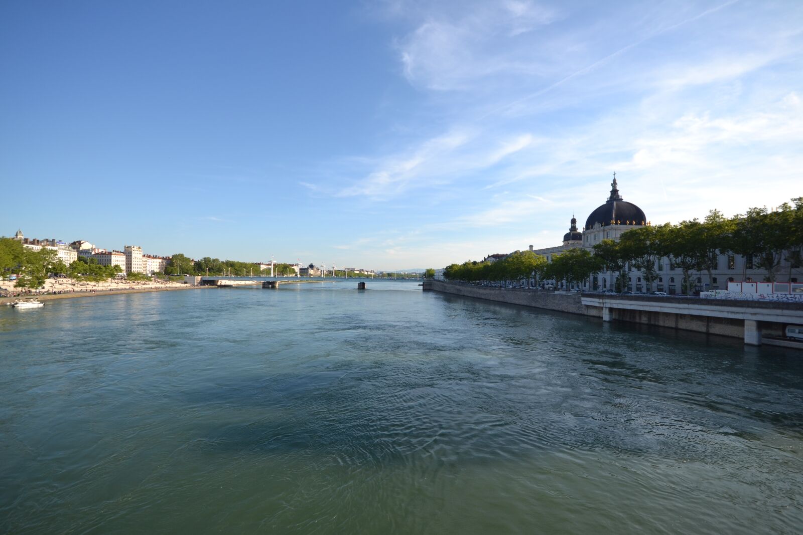 Nikon D3100 sample photo. River, lyon, architecture photography