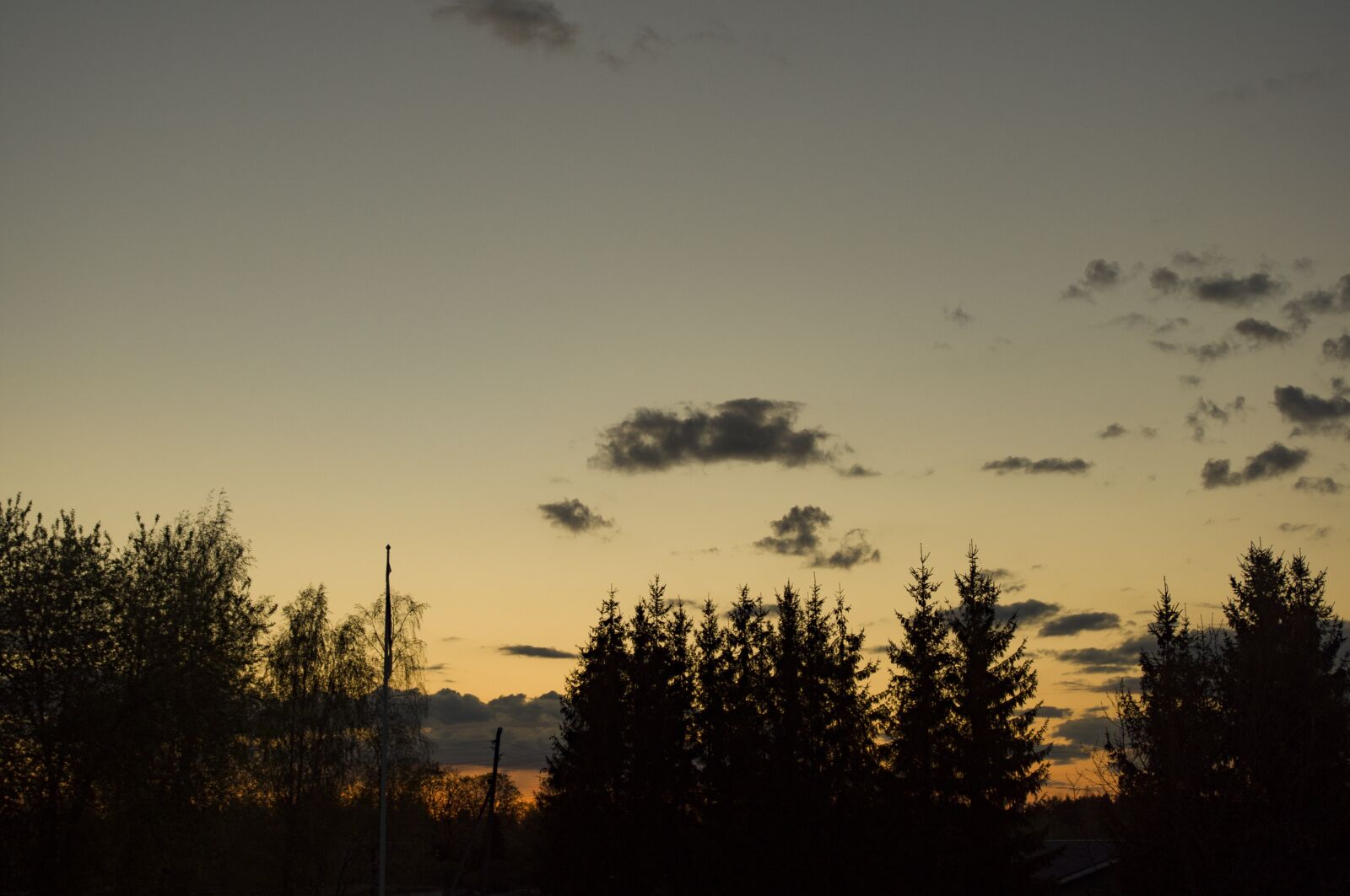 Pentax K-x sample photo. White nights, sunset, sky photography