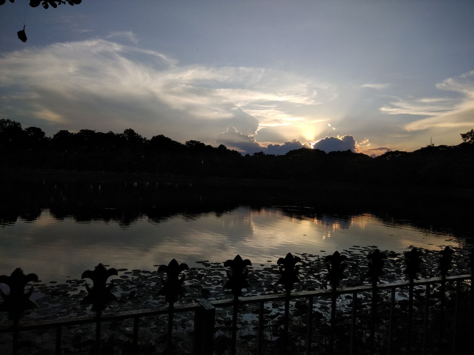 Xiaomi Redmi Note 4 sample photo. Sunset, rabindra sarobar lake photography