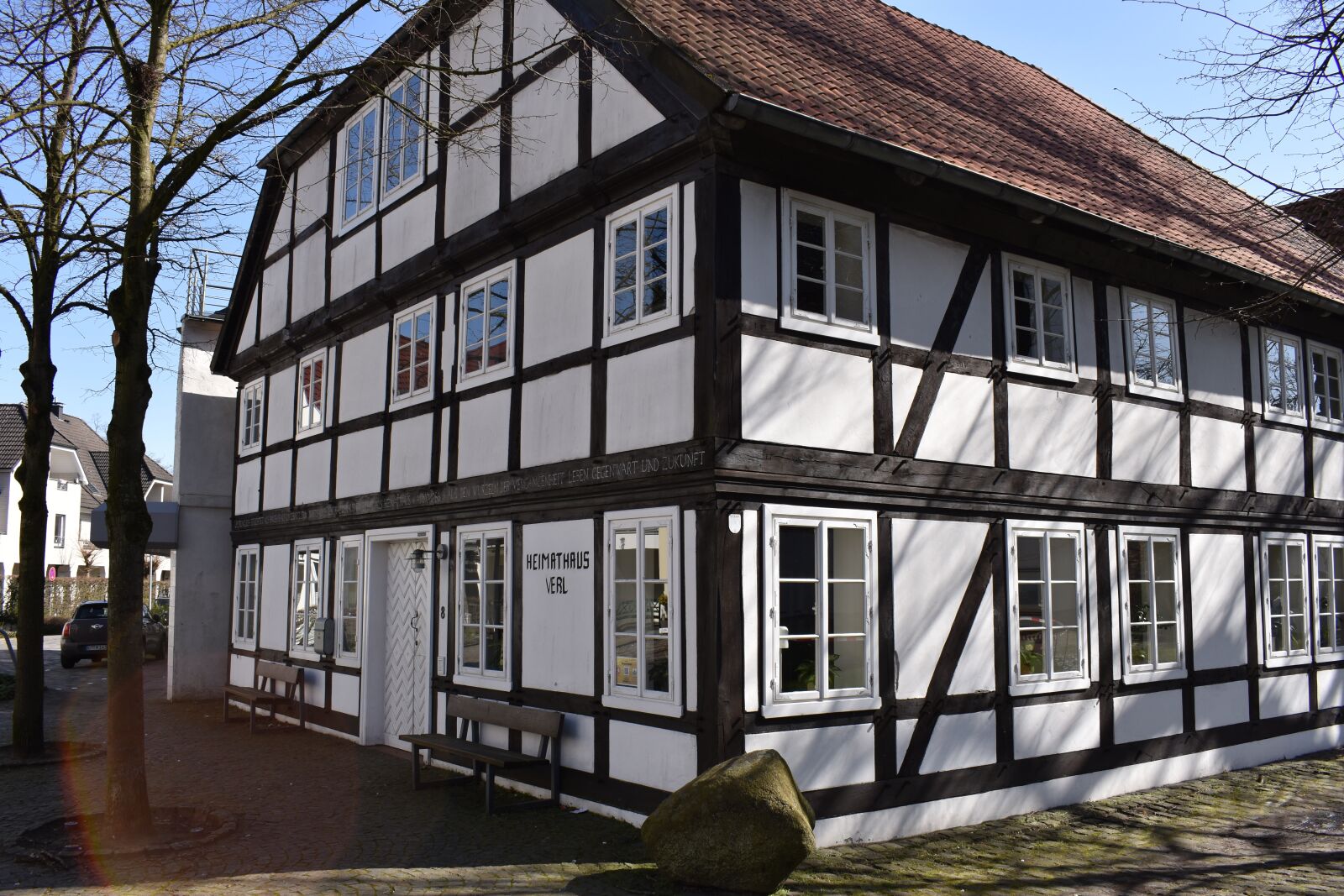 Nikon D3400 sample photo. History, heimathaus, truss photography