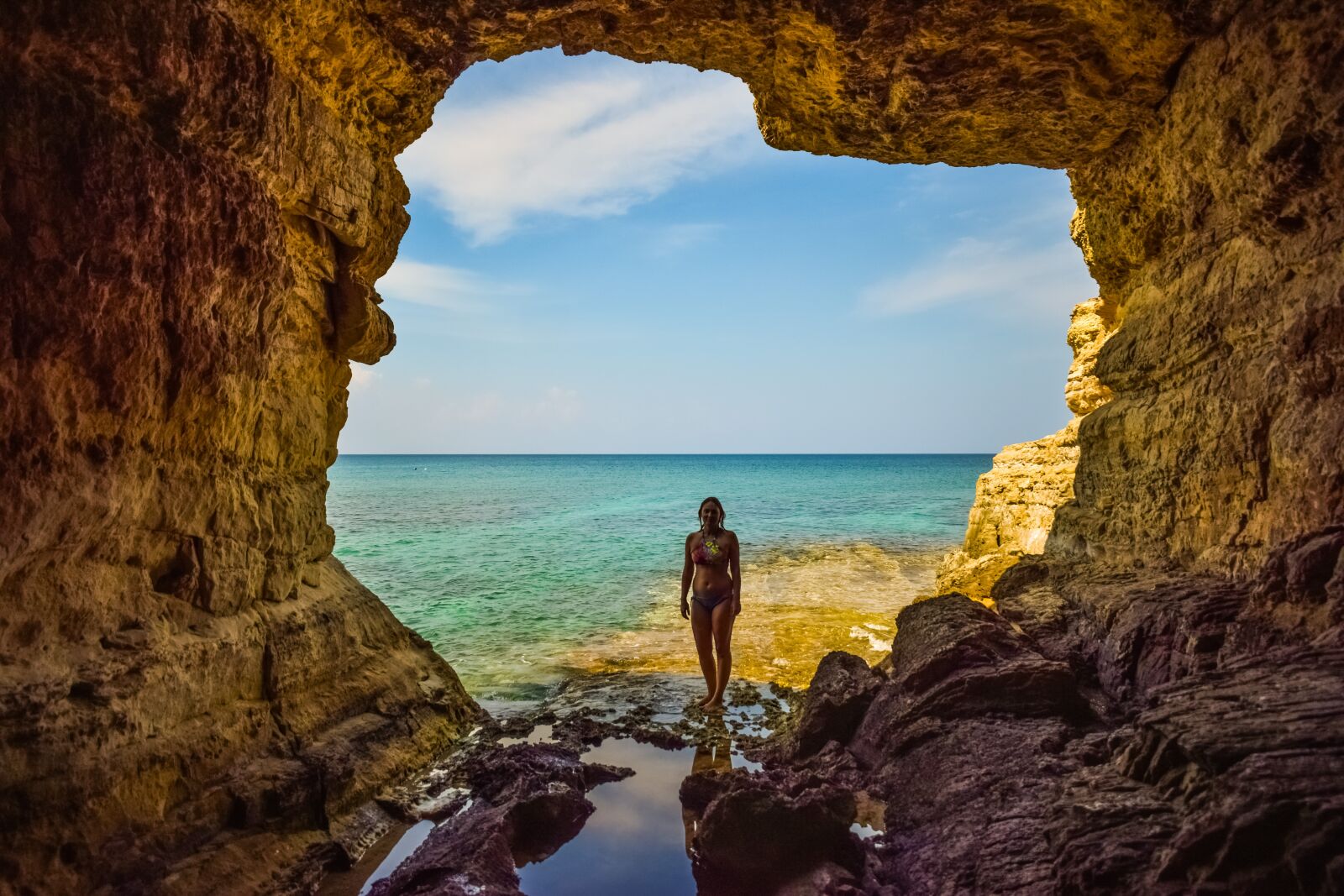Nikon D3300 sample photo. Sea cave, sea, coast photography