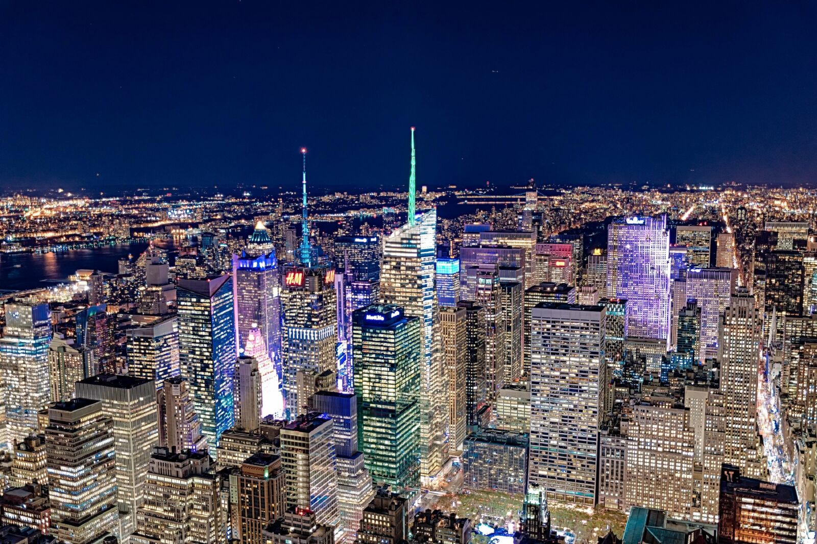Nikon D5500 sample photo. New york, manhattan, night photography