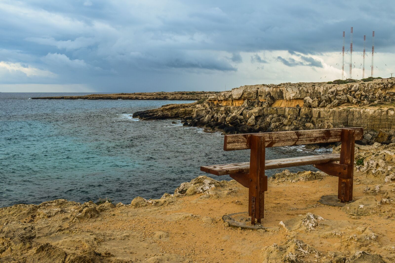 Nikon D3300 sample photo. Cyprus, cavo greko, bench photography