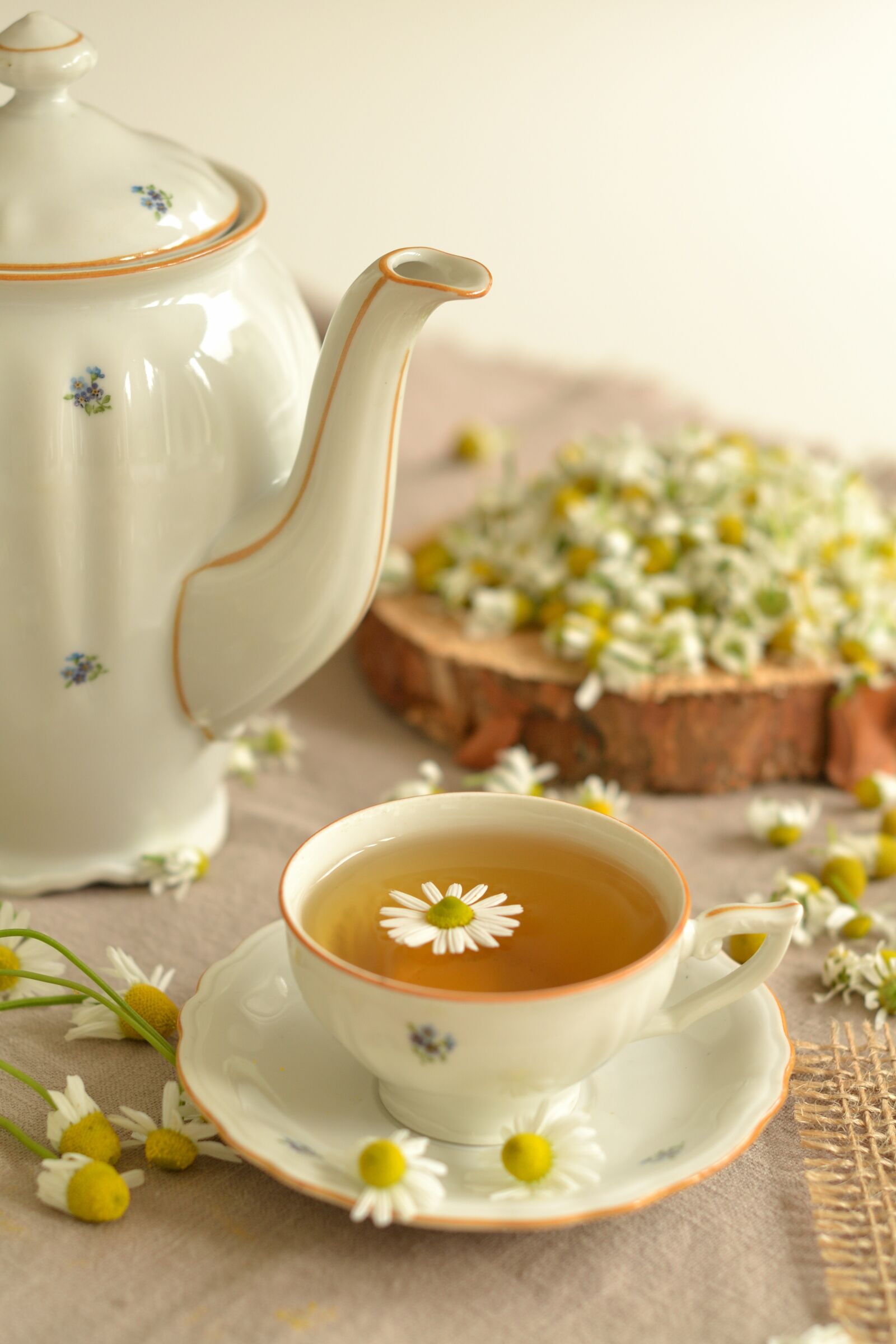Nikon D3100 sample photo. Tea, herbs, chamomile photography