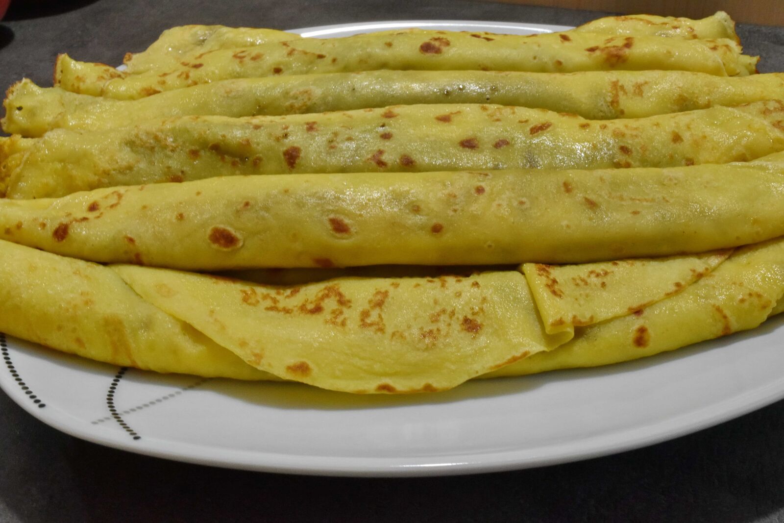 Nikon D5500 sample photo. Pancake, plate, dinner, delicious photography
