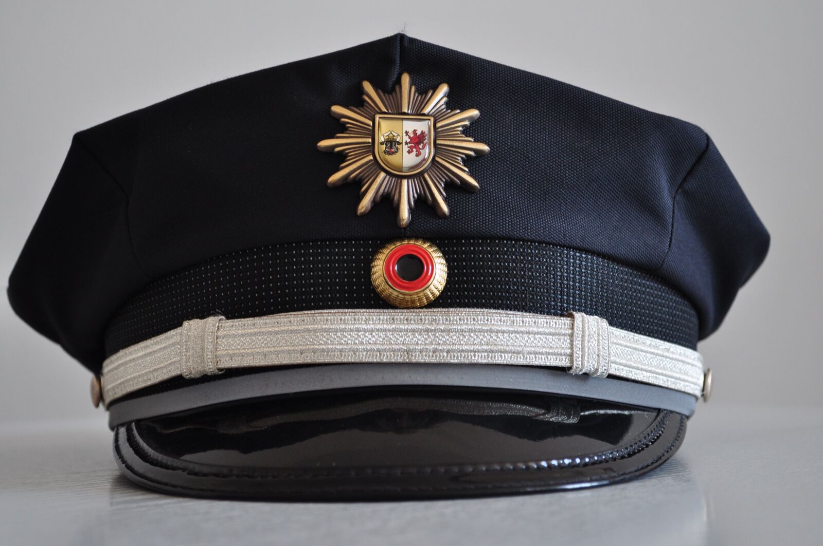 Nikon D5000 sample photo. Police hat, mecklenburg western photography