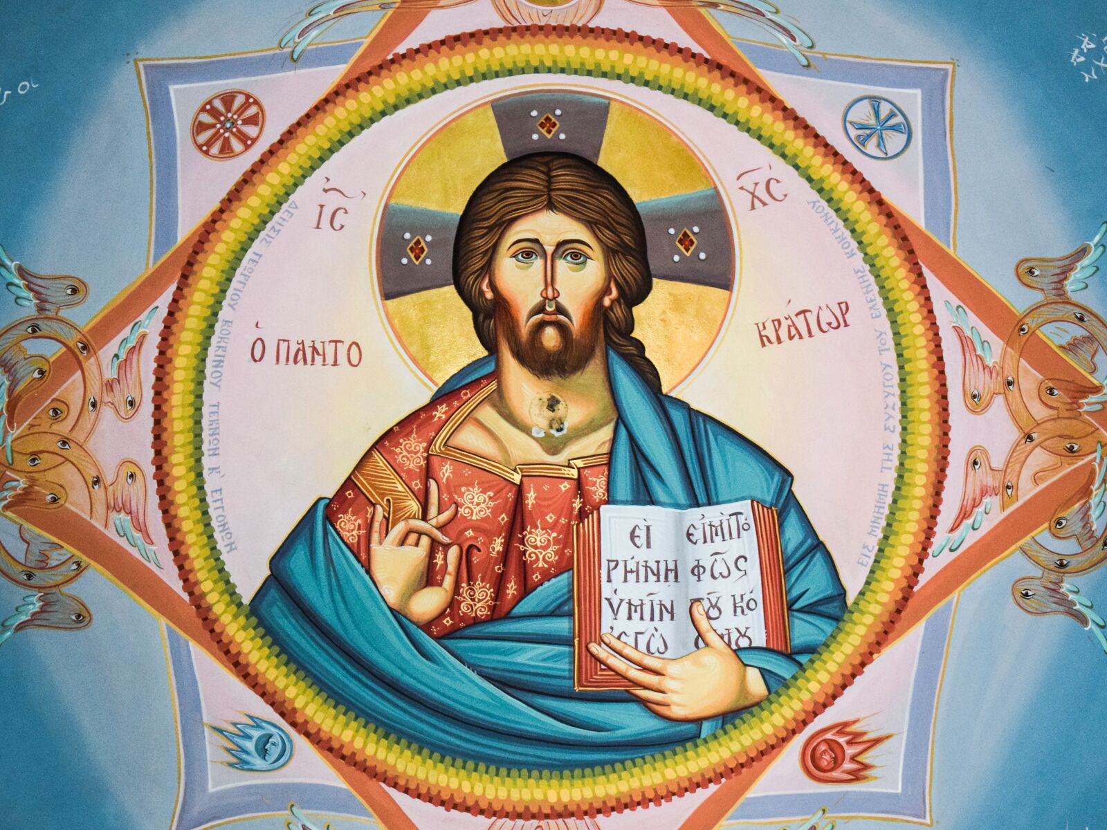 Nikon D3300 sample photo. Pantocrator, iconography, painting photography