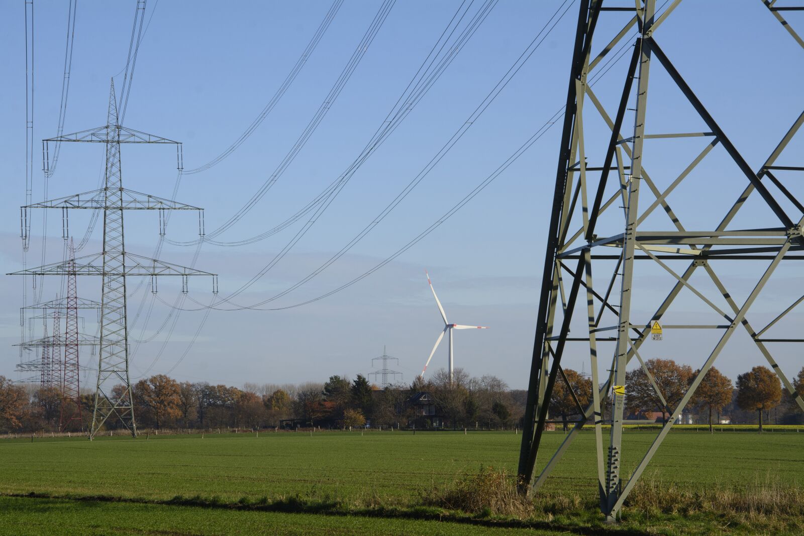 Nikon D7100 sample photo. Power line, strommast, energy photography