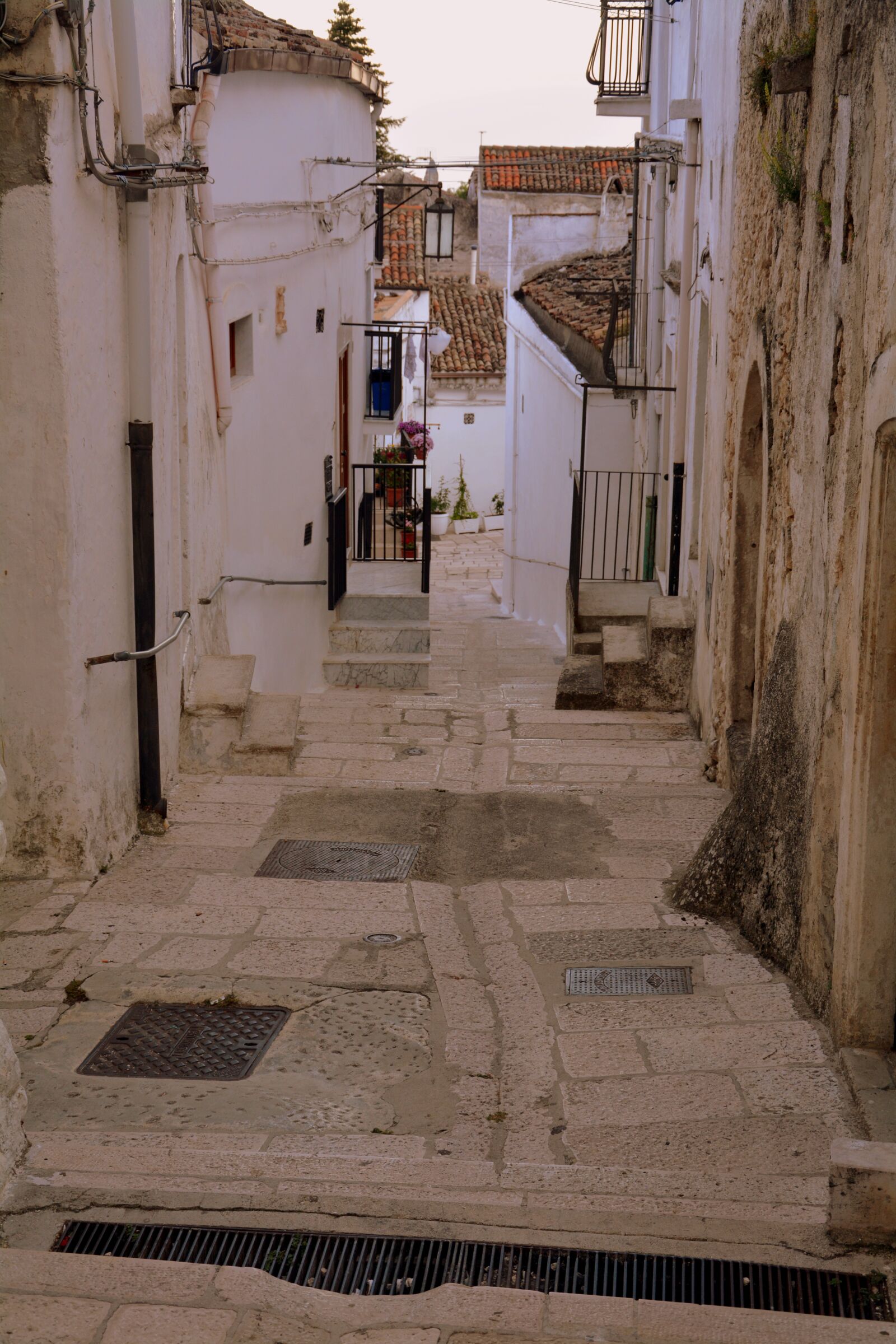 Nikon D7100 sample photo. Alley, descent, houses photography