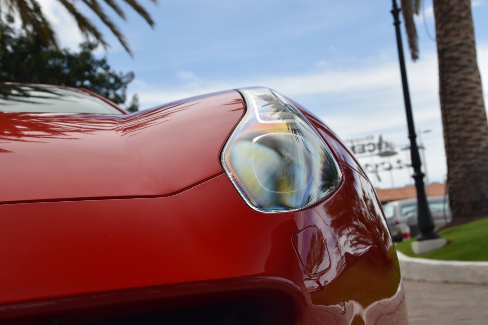 Nikon D3300 sample photo. Ferrari, red, wheels photography
