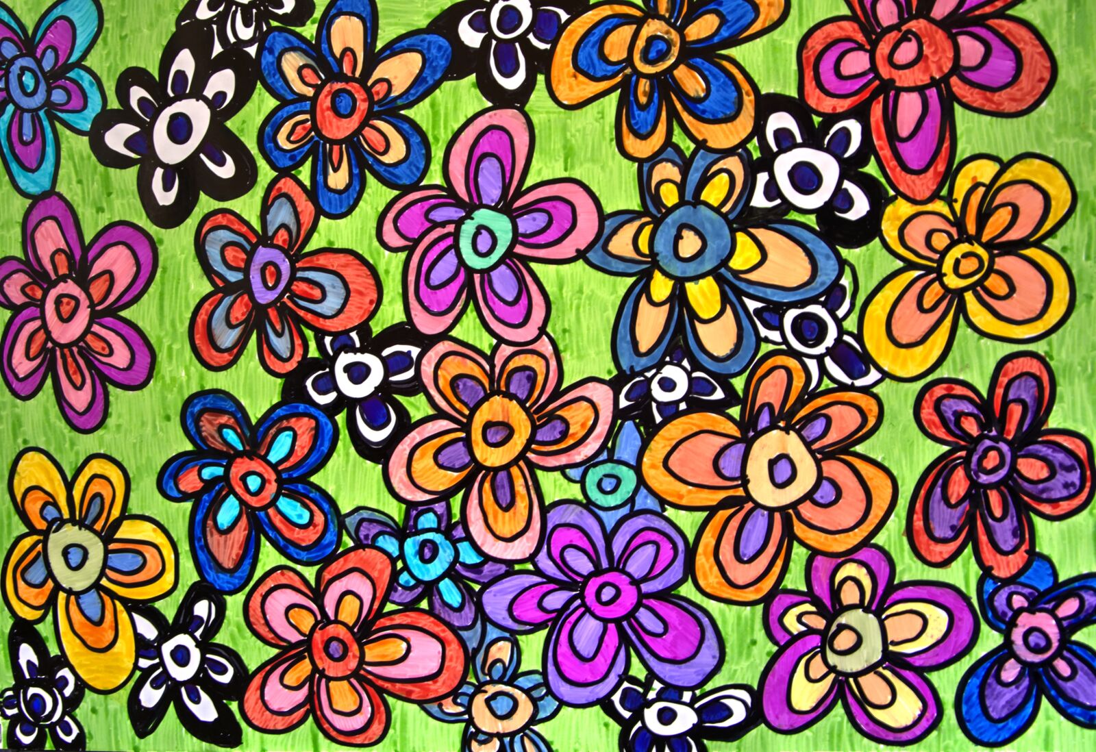Nikon D5200 sample photo. Background, paper, felt pens photography