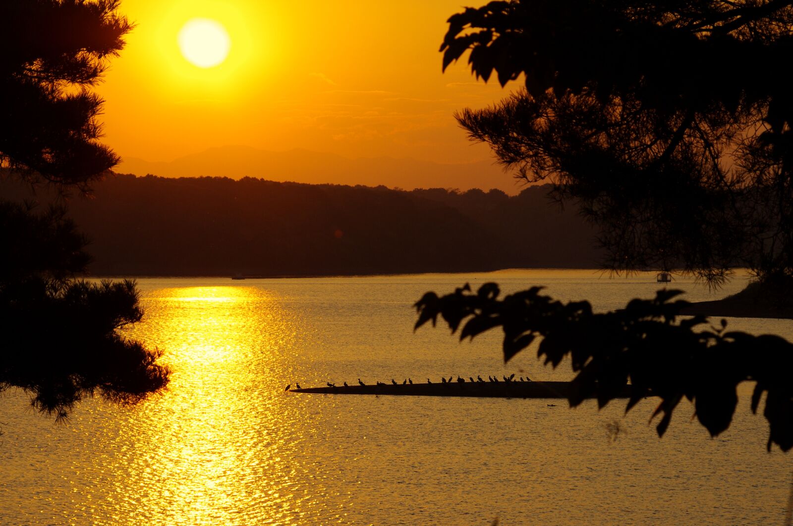 Pentax K-x sample photo. Sunset, lake, sky photography