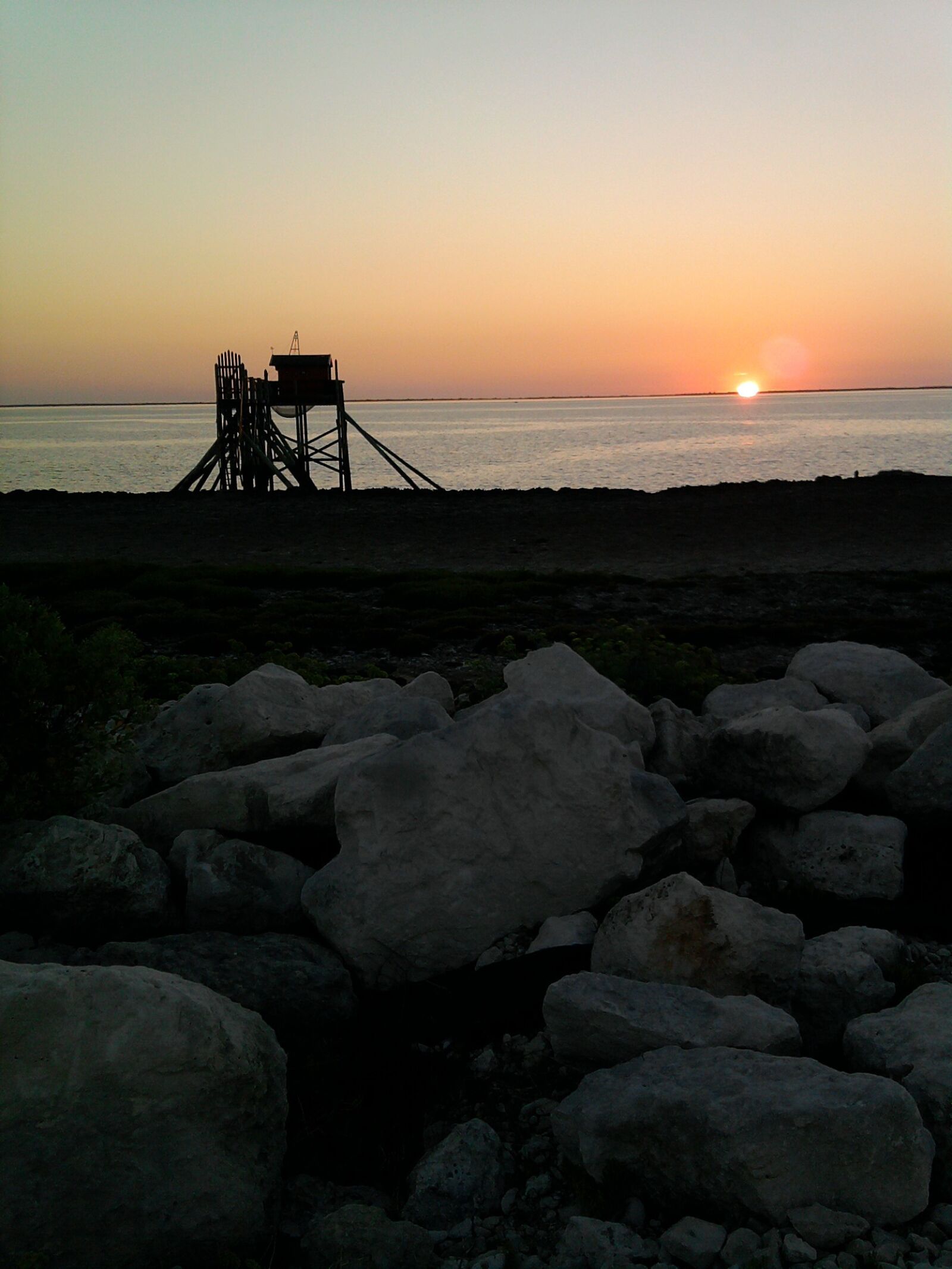 Samsung Galaxy Spica sample photo. Sunset, ocean, summer photography