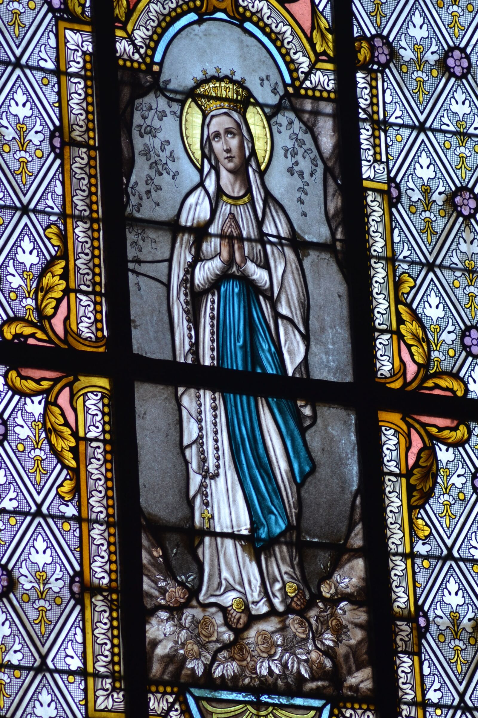 Nikon D3100 sample photo. Stained glass, window, church photography
