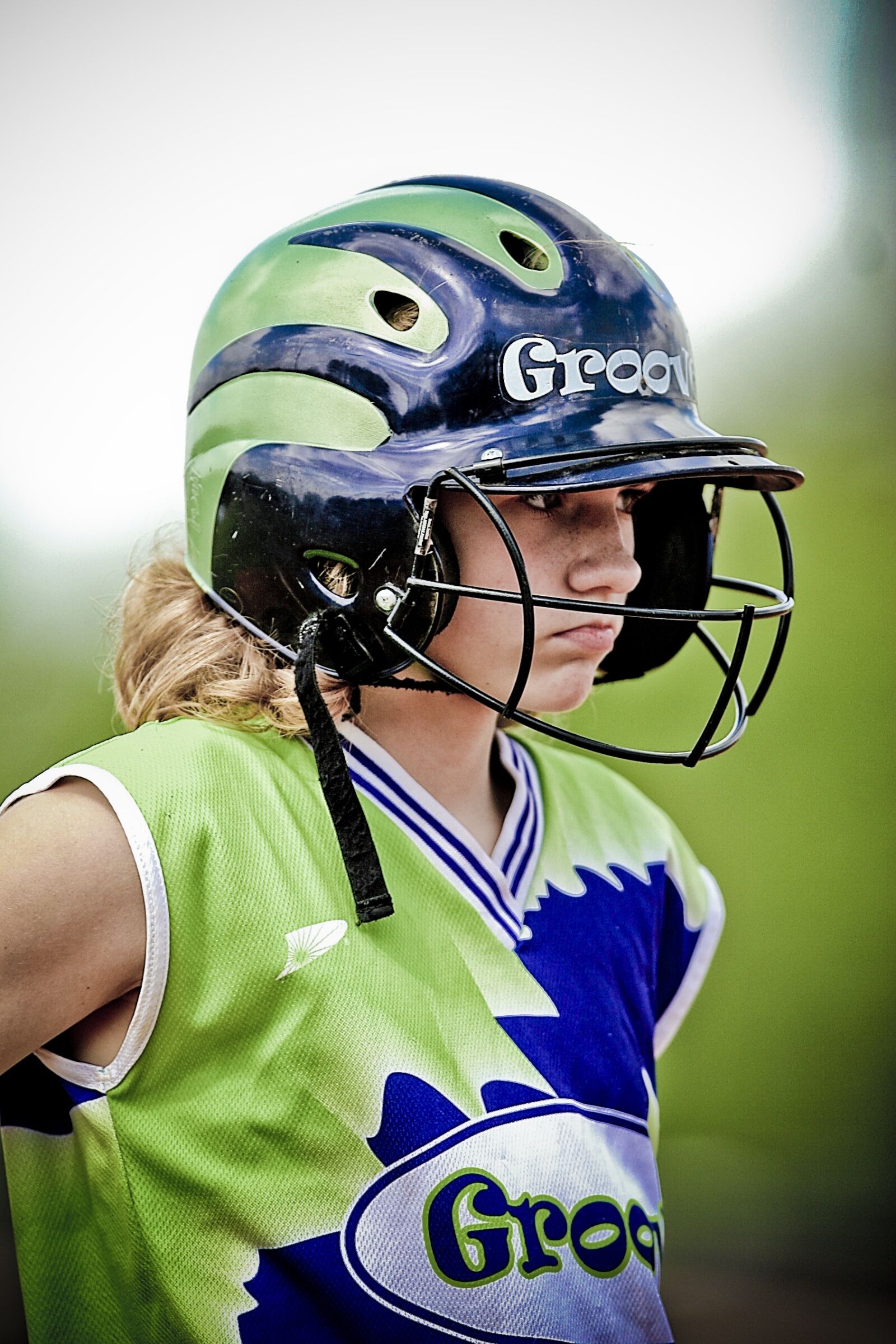 Canon EOS 20D sample photo. Softball, player, female photography