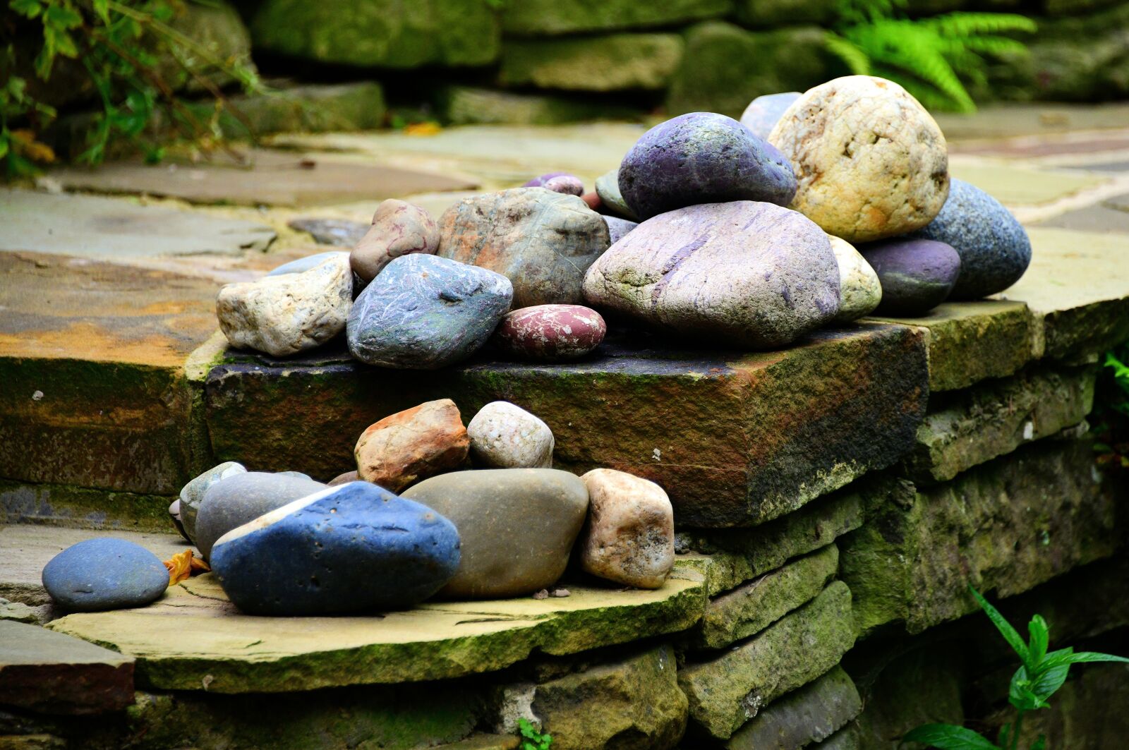 Nikon D850 sample photo. Pebbles, stones, coloured photography