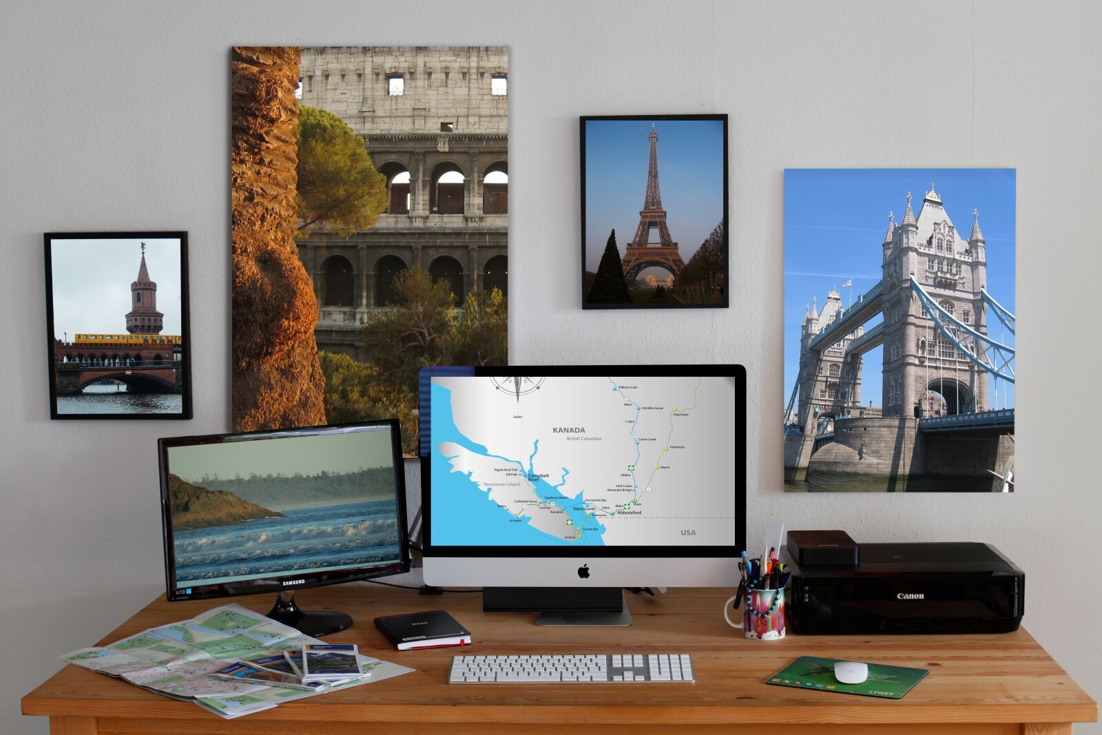 Canon EOS 5D Mark II sample photo. Workplace, mac, travel photography