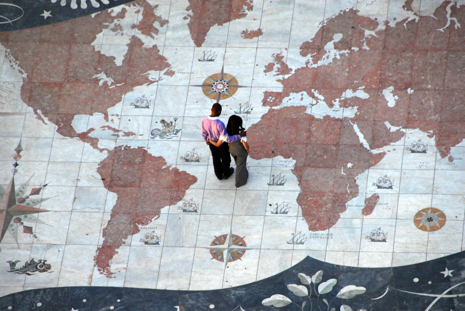 Nikon D200 sample photo. Portugal, planisphere, map photography