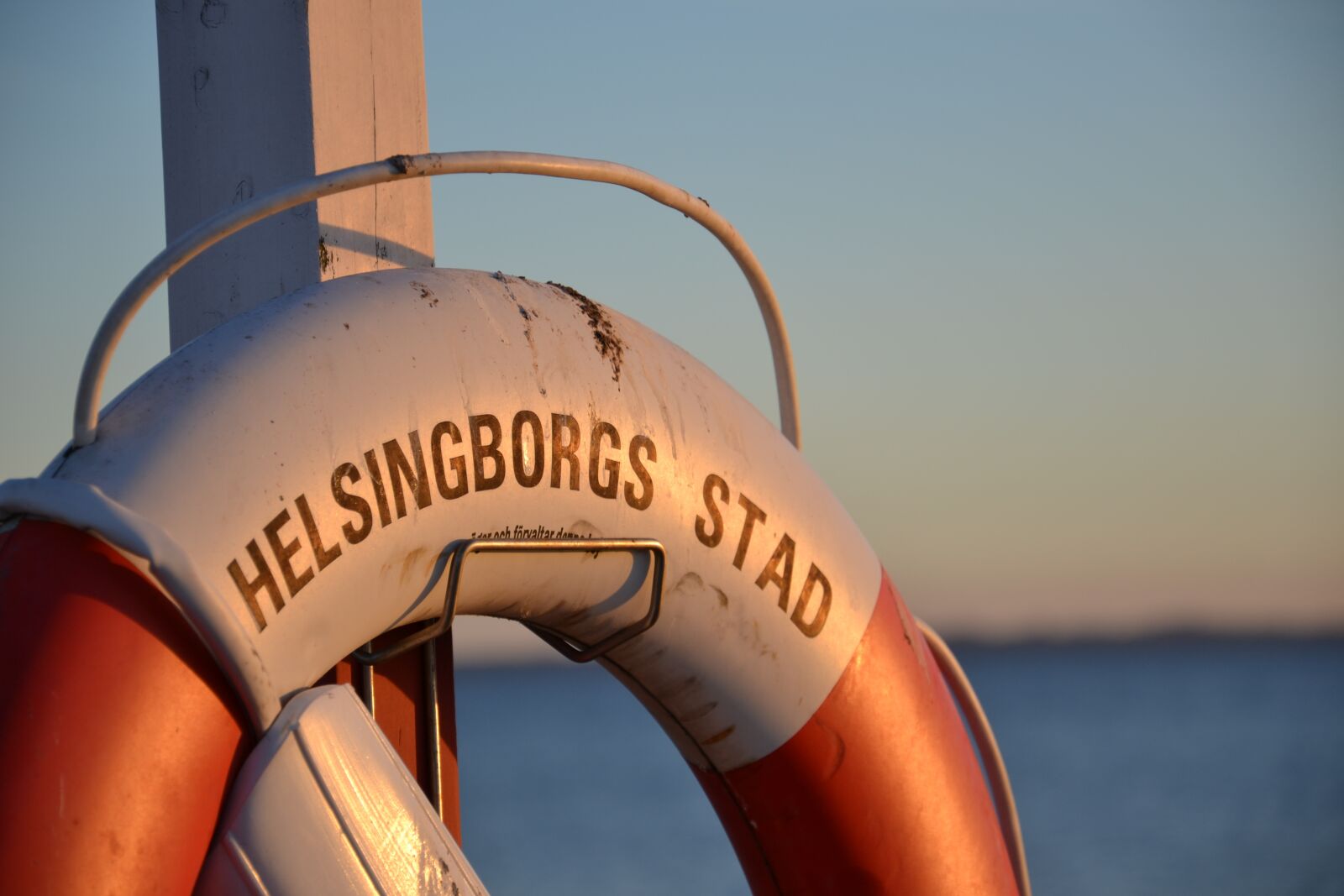 Nikon D3100 sample photo. Helsingborg, sea, lifebuoy photography