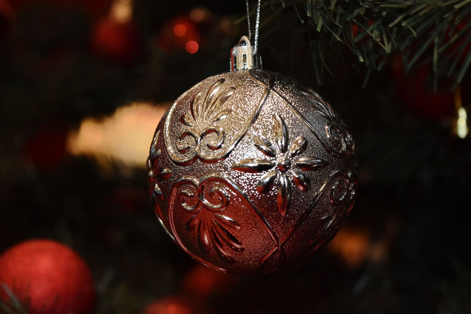 Nikon D5500 sample photo. Christmas tree, close-up, elegant photography