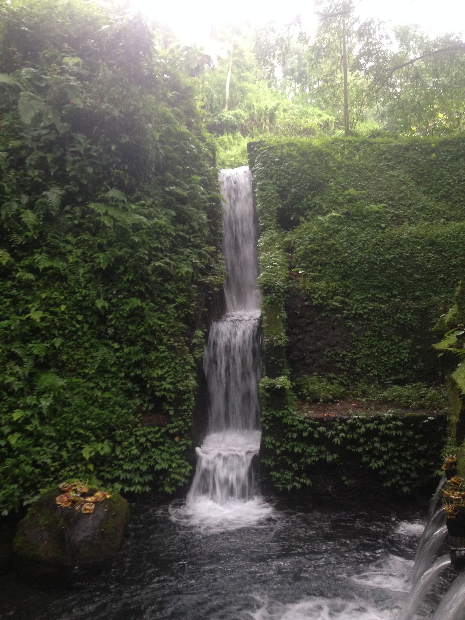 iPhone 5 back camera 4.12mm f/2.4 sample photo. Waterfall, bali, ubud photography