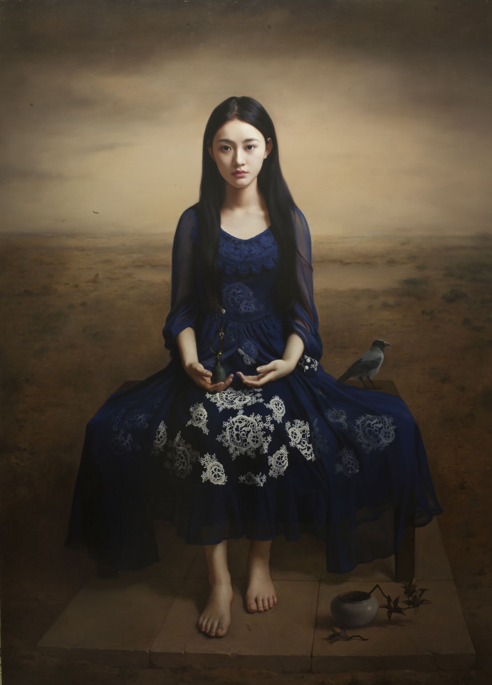 Canon EOS 5D Mark II sample photo. China, oil painting, beauty photography