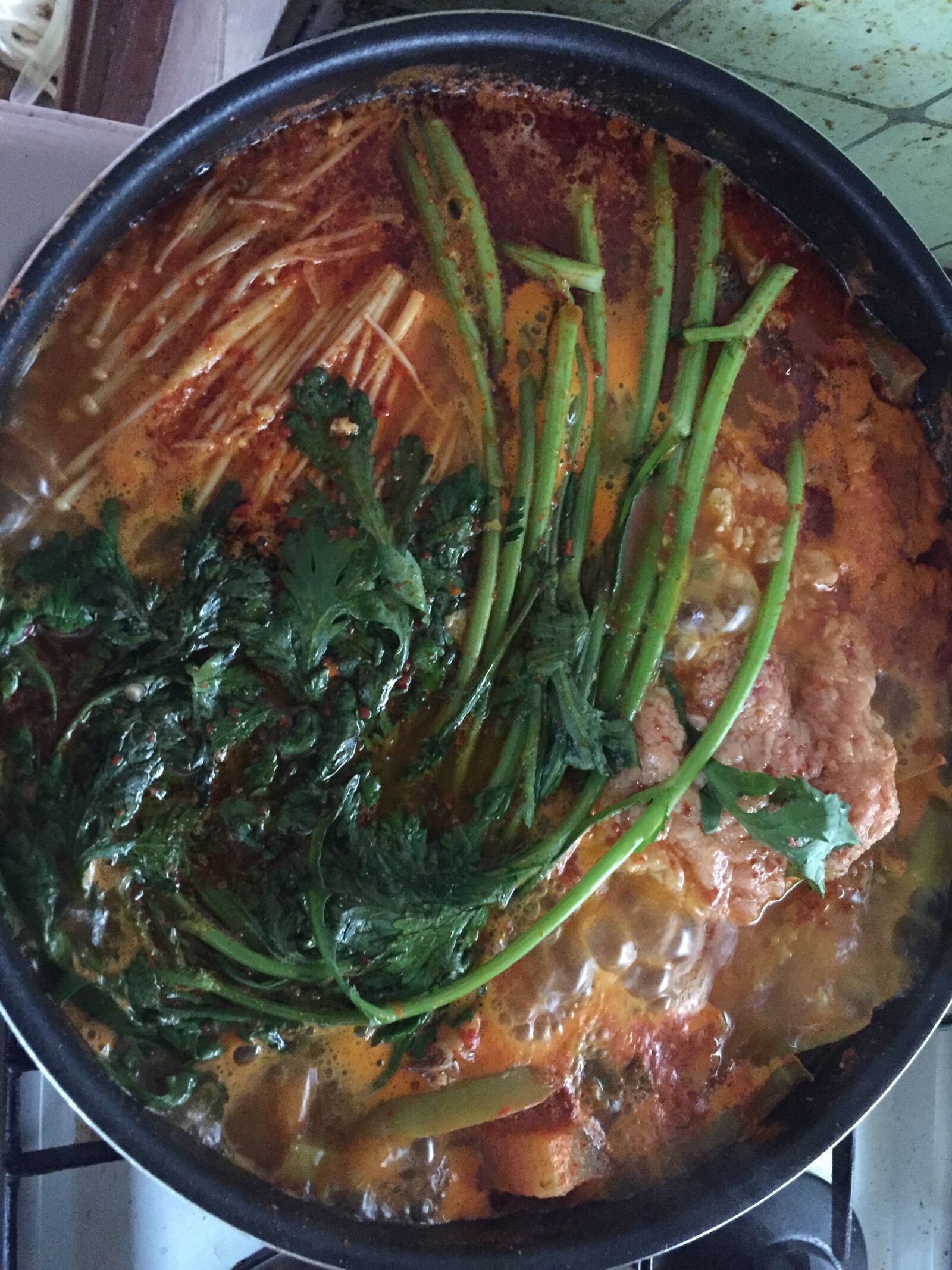 iPhone 6 back camera 4.15mm f/2.2 sample photo. Fish stew, korean stew photography