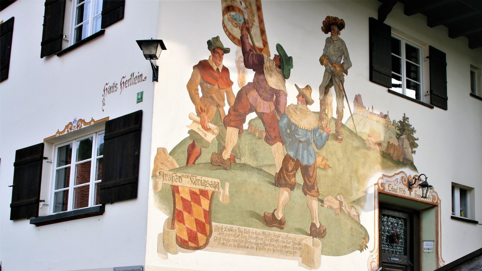 Canon EOS 400D (EOS Digital Rebel XTi / EOS Kiss Digital X) sample photo. House, frescoes, bavaria photography