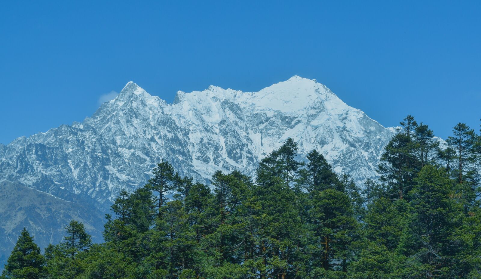 Nikon D3300 sample photo. Mountain, white, blue photography