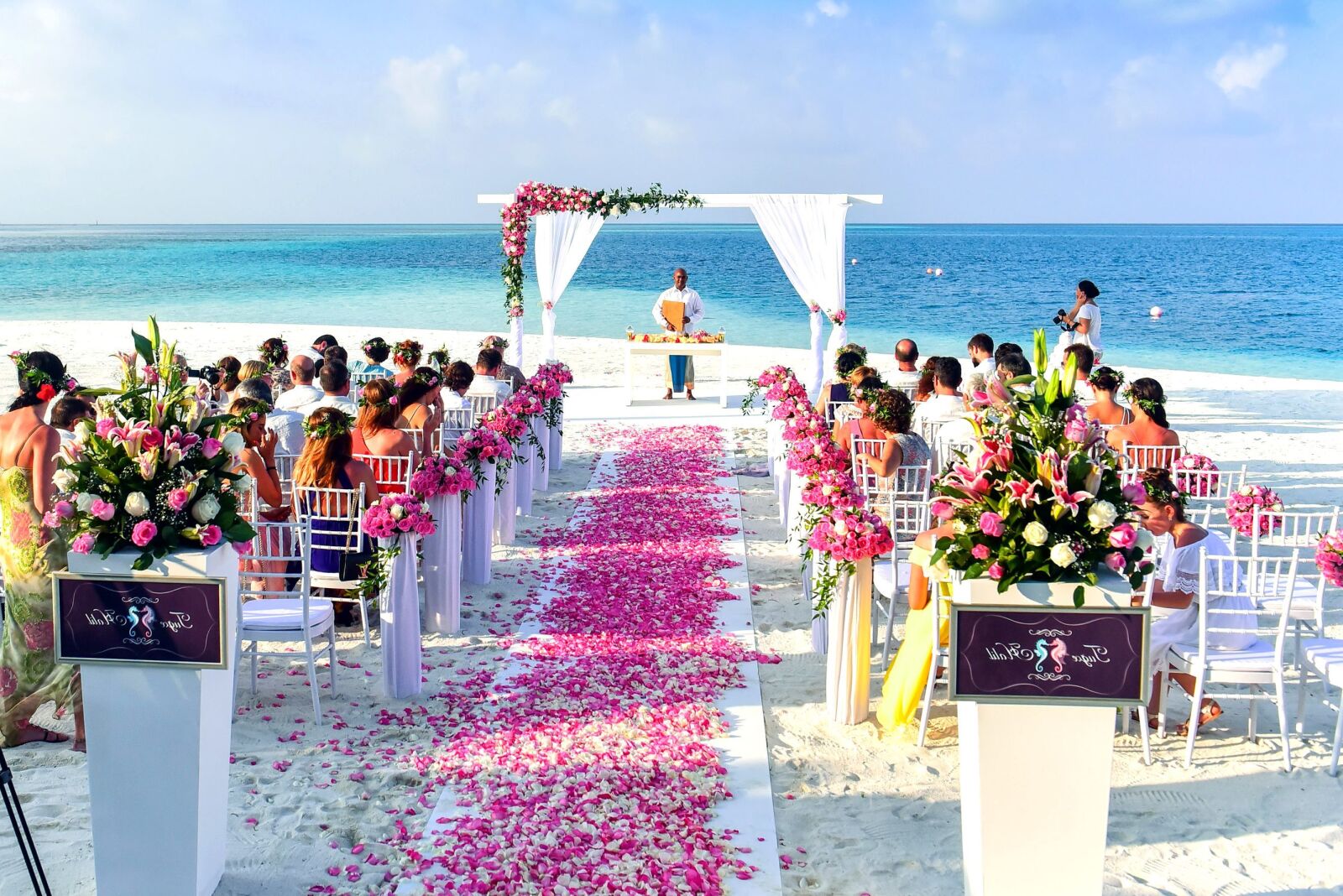 Nikon D750 sample photo. Seaside, wedding, roses, walkway photography