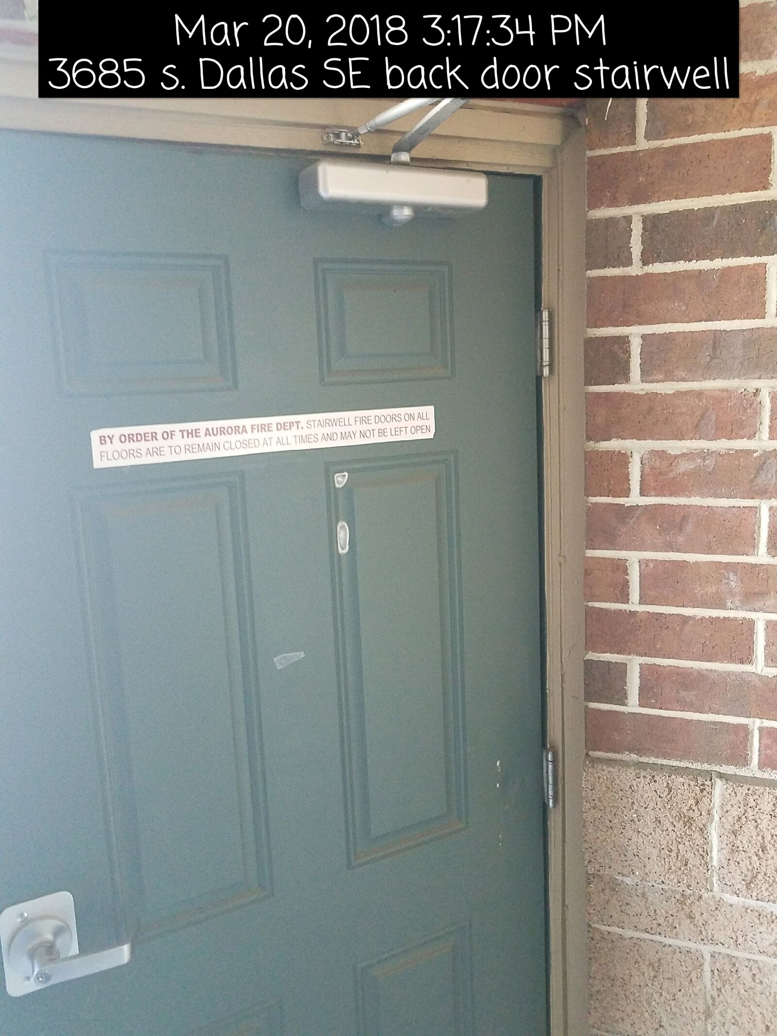 Samsung Galaxy S7 sample photo. Exterior door, door closer photography