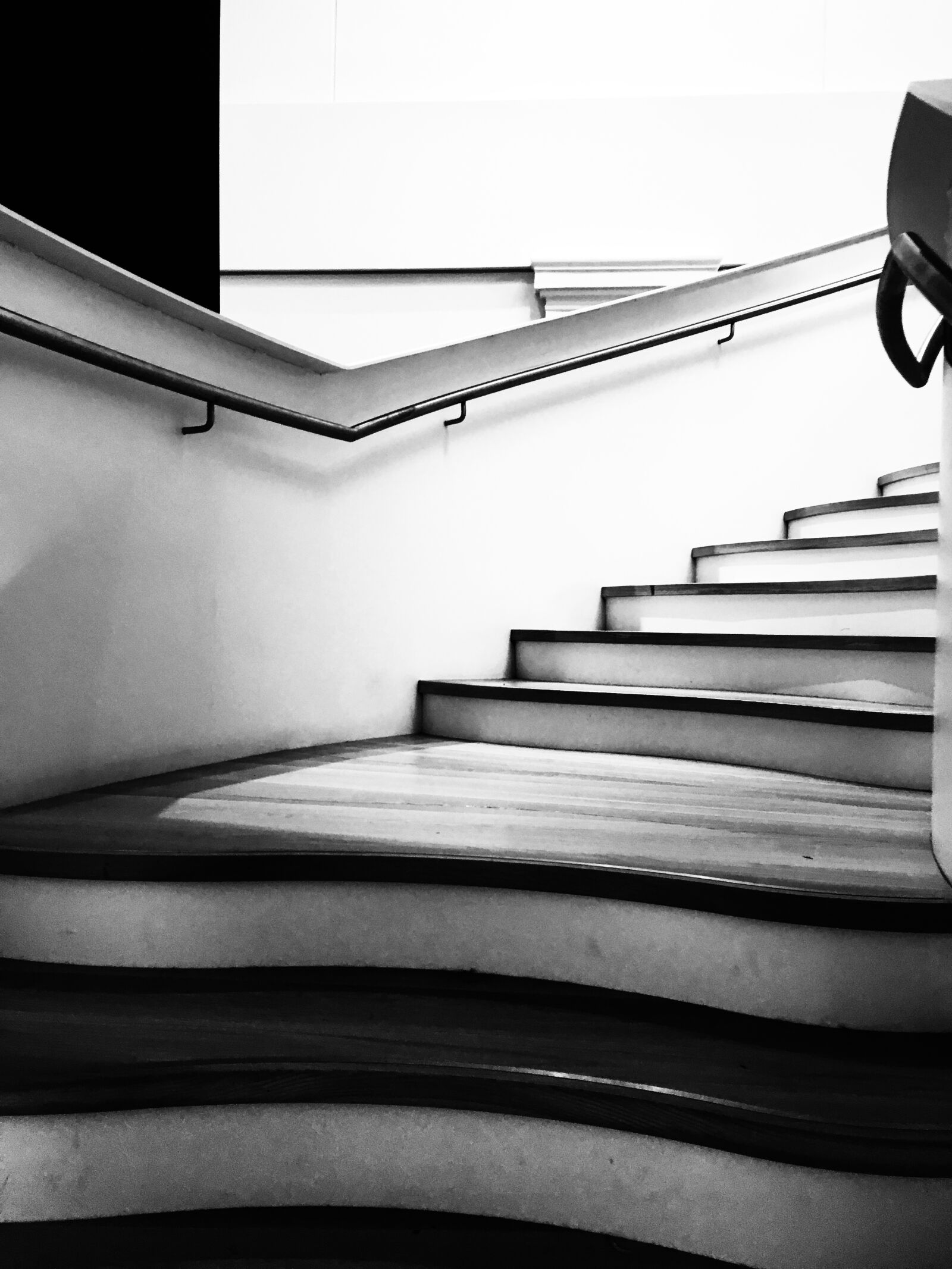 Apple iPhone 6s sample photo. Stairs, black and white photography