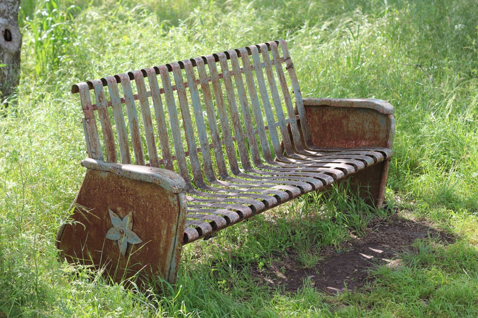 Canon EOS 600D (Rebel EOS T3i / EOS Kiss X5) + Canon EF 50mm F1.8 II sample photo. Antique bench, bench, park photography