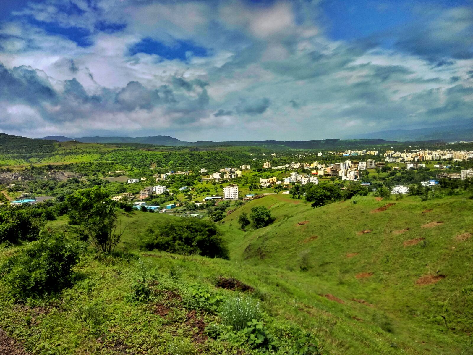 Xiaomi Redmi Note 4 sample photo. Mountain, green, pune photography